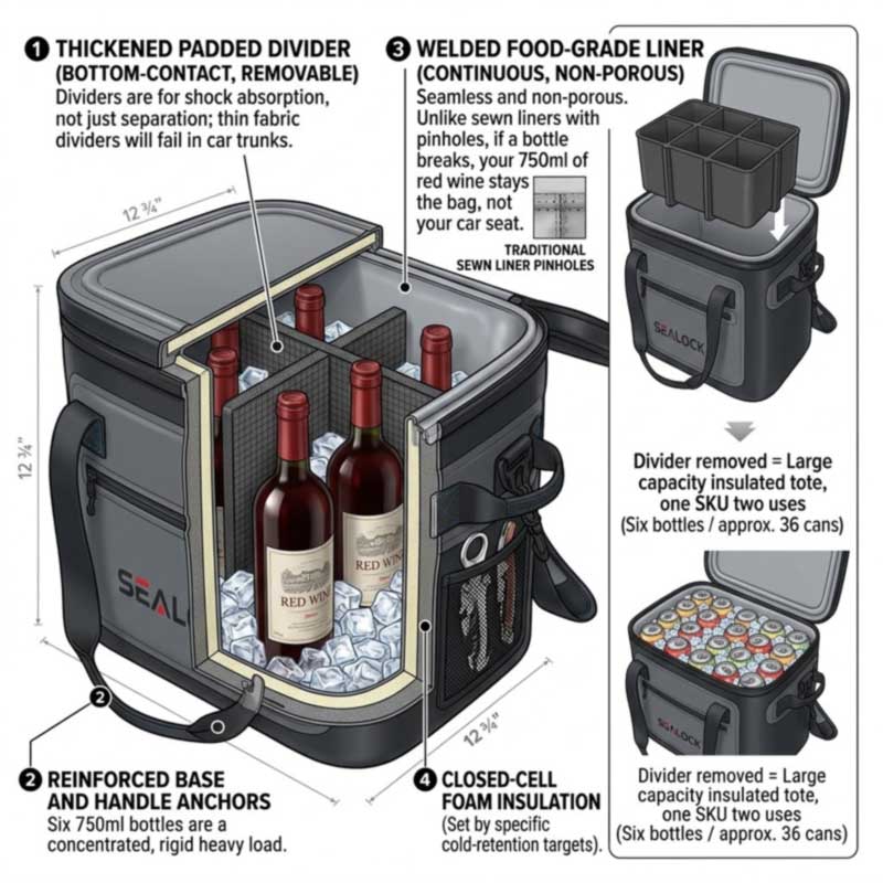 Bolsas enfriadoras para vinos y bebidas: fabricación OEM