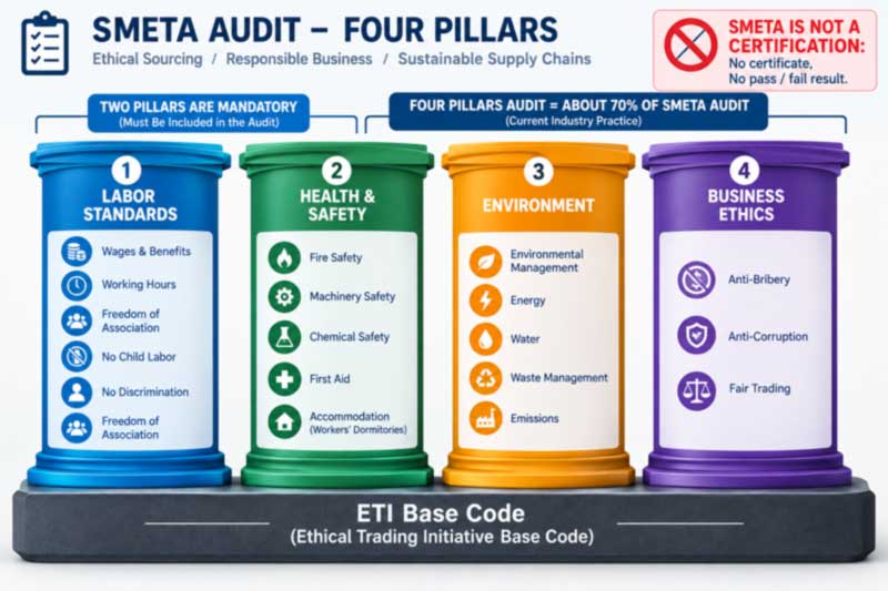 Explicación de la auditoría SMETA: lo que sucede en la fábrica
